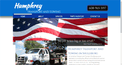 Desktop Screenshot of humphreytransportandtowing.com